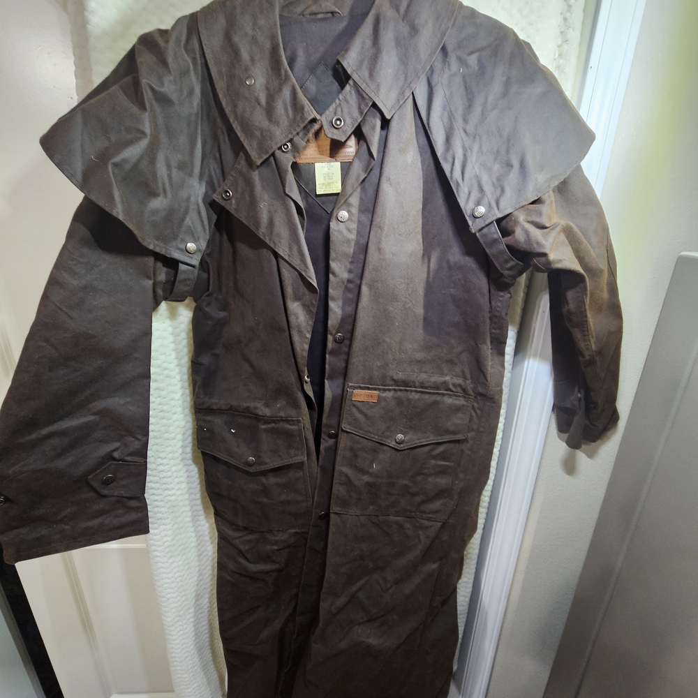Vintage Outback Trading Company Oilskin Duster